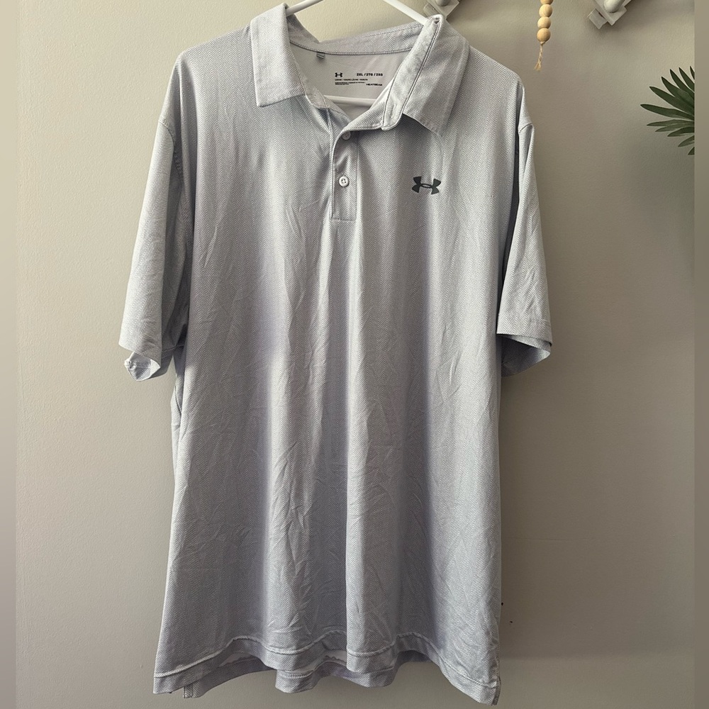 Under Armour Light Gray Men’s Polo Shirt